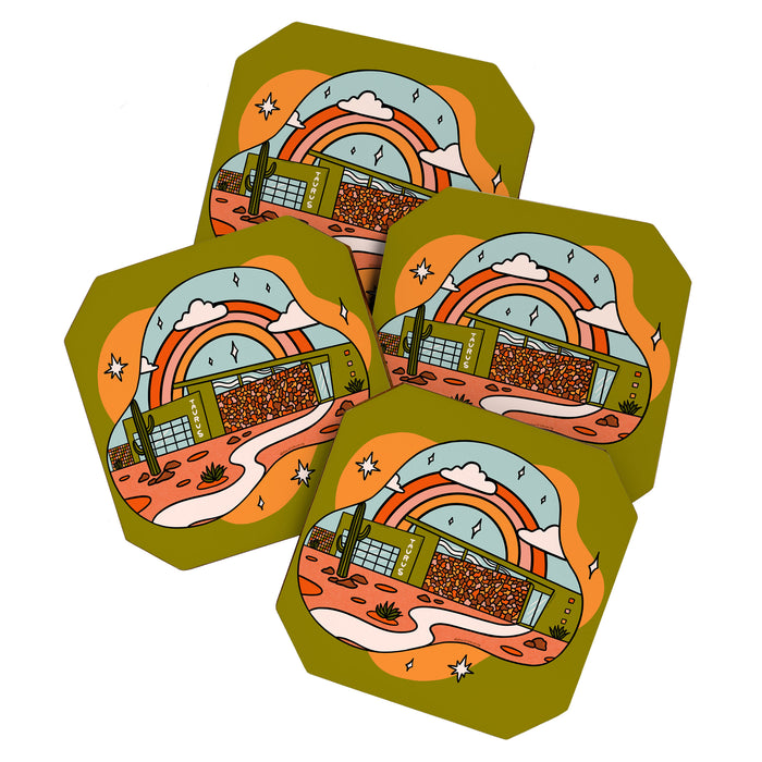 Taurus Mid Century House Coaster Gallery Image 1