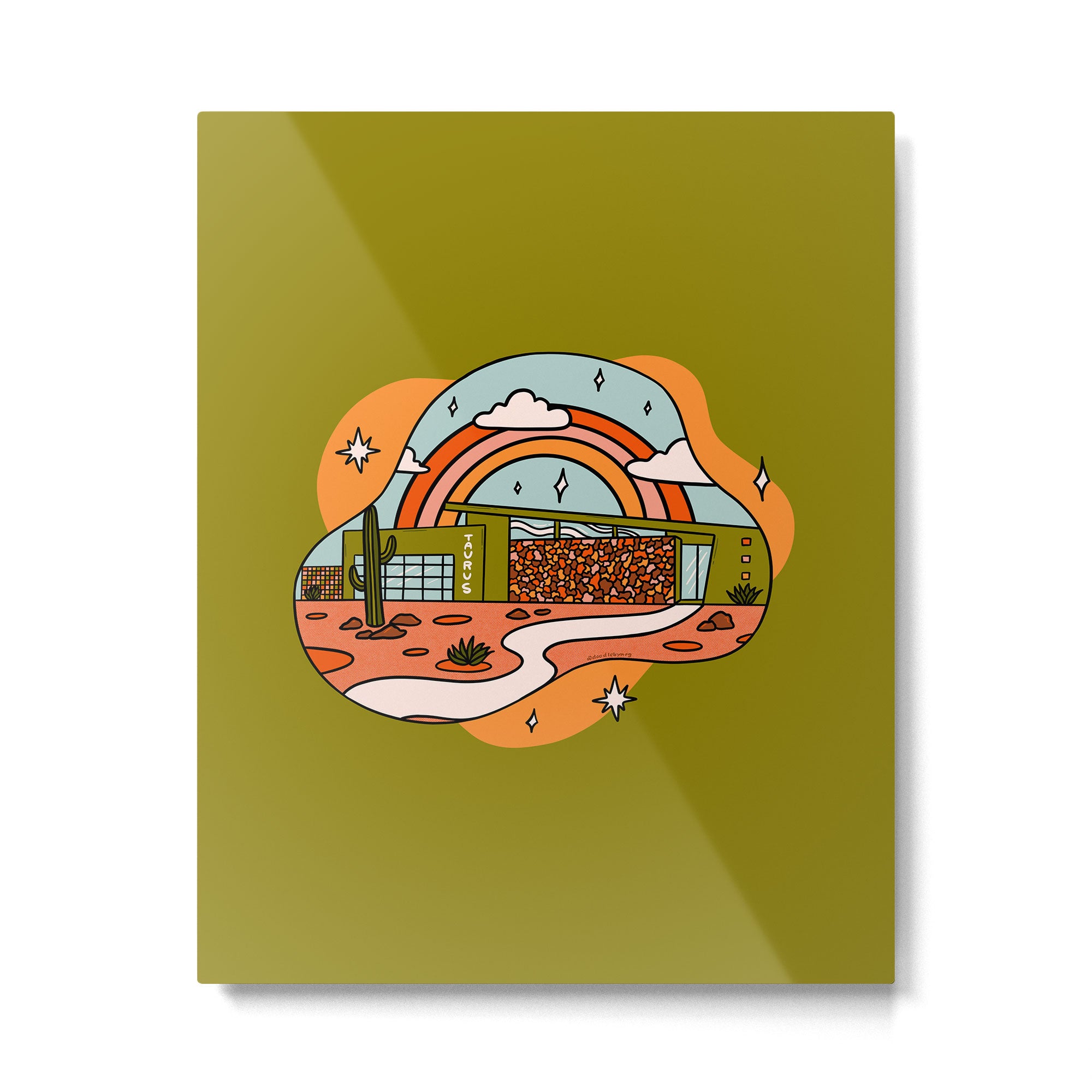 Taurus Mid Century House Metal Print Gallery Image 6