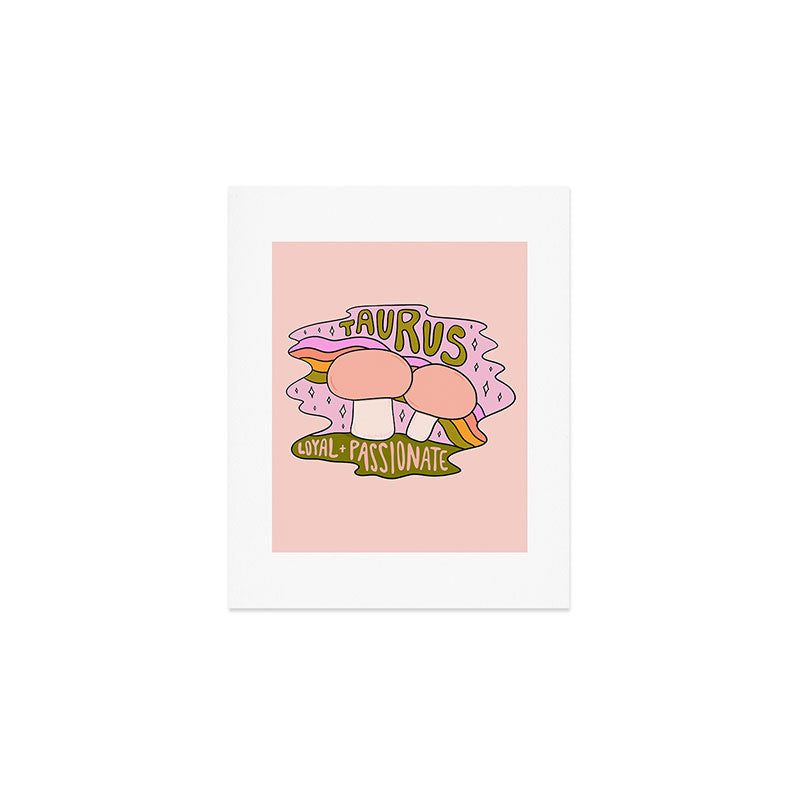 Taurus Mushroom Art Print Gallery Image 1