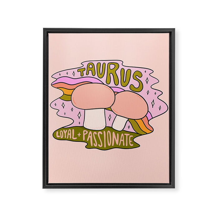 Taurus Mushroom Framed Canvas Print Gallery Image 1