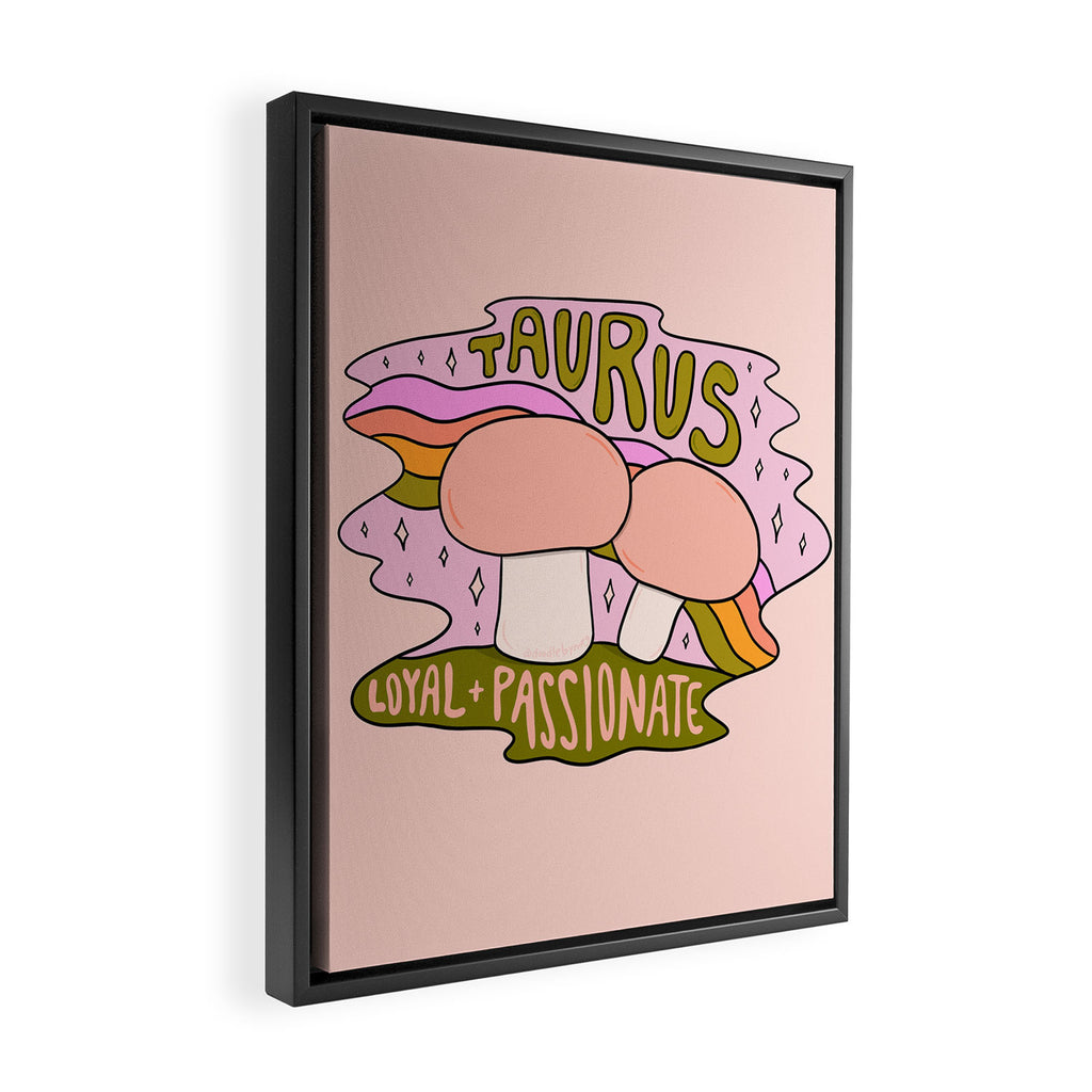 Taurus Mushroom Framed Canvas Print Gallery Image 2