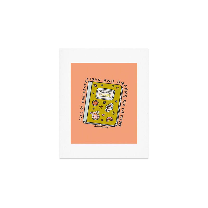 Taurus Notebook Art Print Gallery Image 1