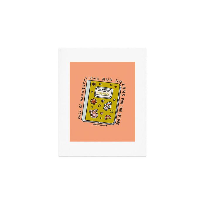 Taurus Notebook Art Print Gallery Image 1