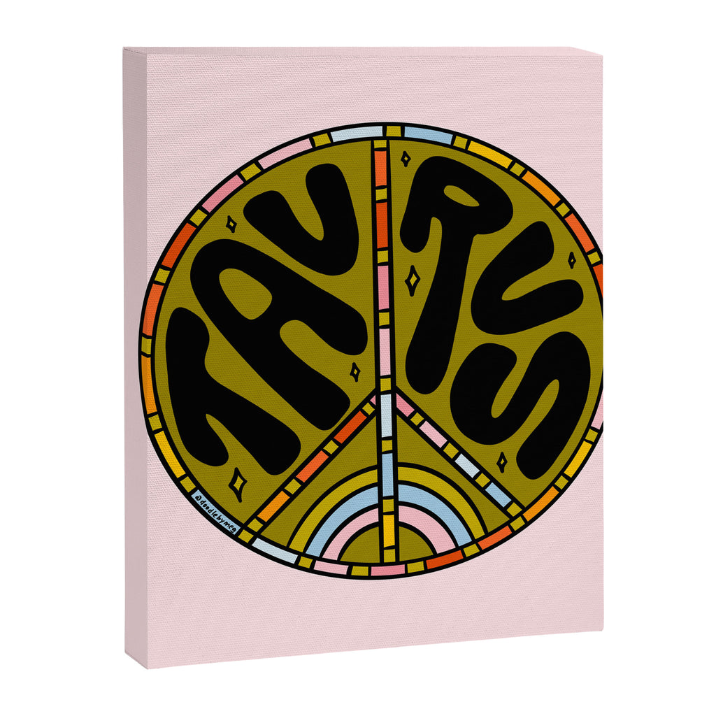 Taurus Peace Sign Canvas Print Gallery Image 8