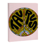 Taurus Peace Sign Canvas Print Gallery Image 8