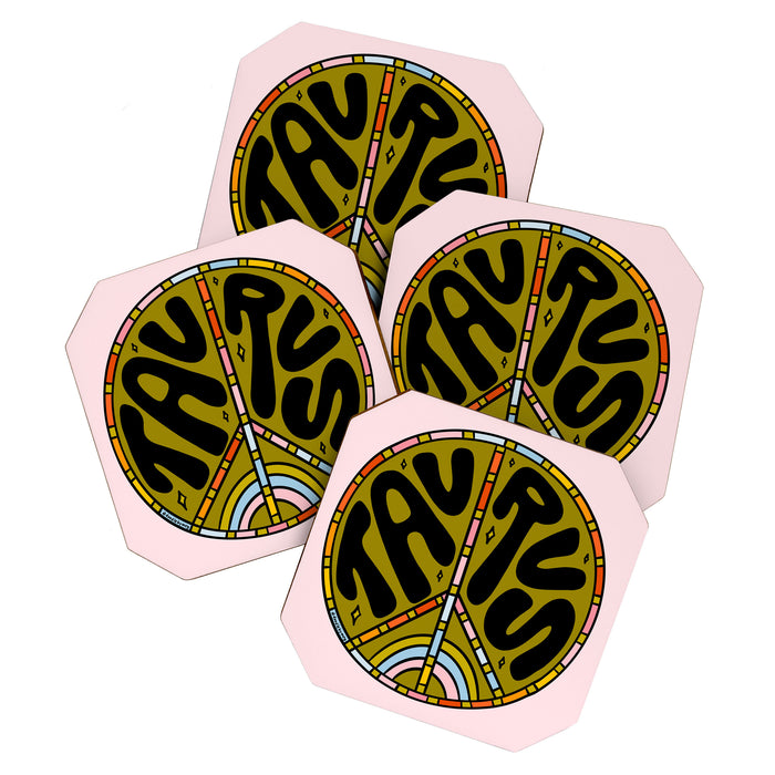Taurus Peace Sign Coaster Gallery Image 1