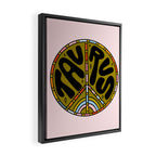 Taurus Peace Sign Framed Canvas Print Gallery Image 2