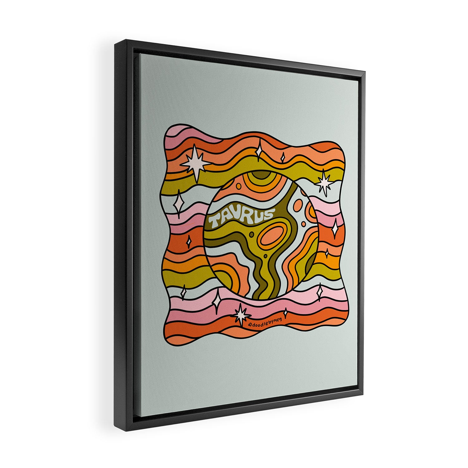 Taurus Planet Framed Canvas Print Gallery Image 2