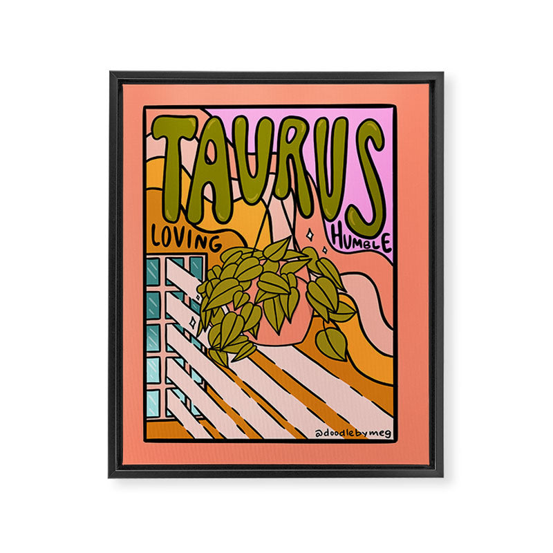 Taurus Plant Framed Canvas Print Gallery Image 8