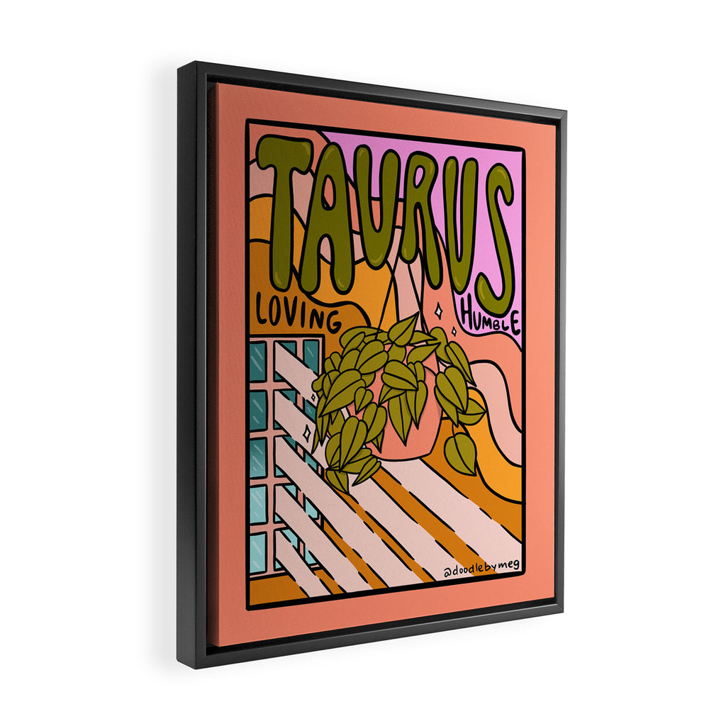Taurus Plant Framed Canvas Print Gallery Image 2