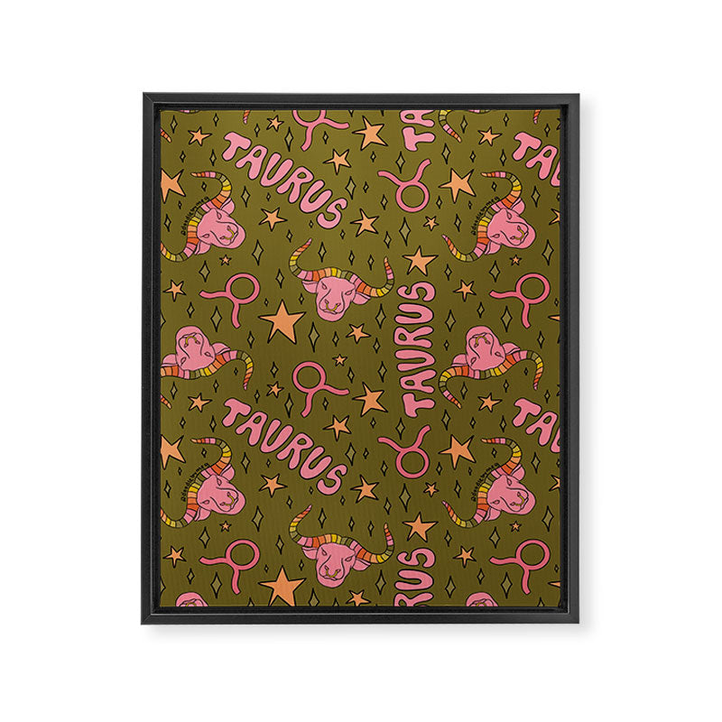 Taurus Print Framed Canvas Print Gallery Image 8
