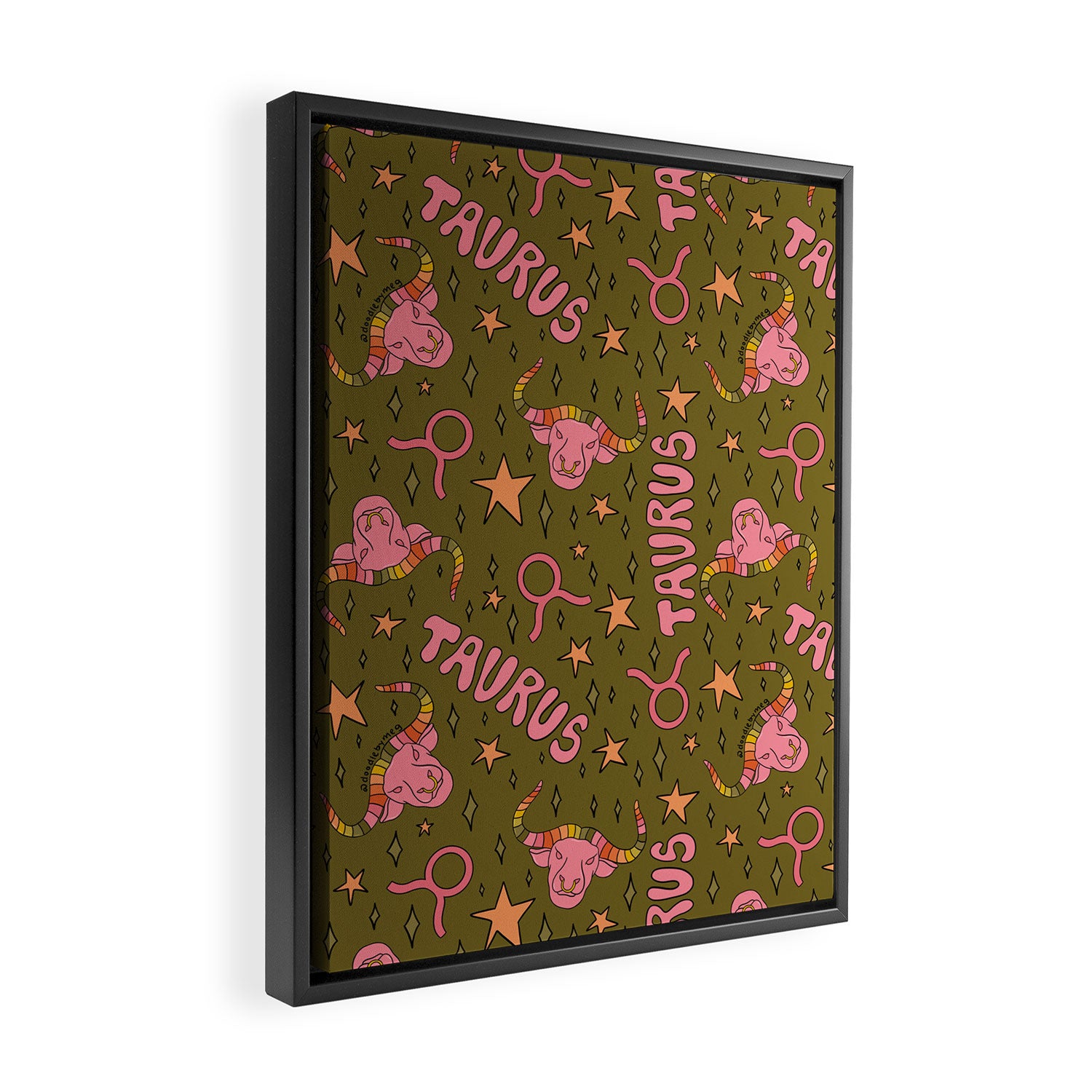Taurus Print Framed Canvas Print Gallery Image 2