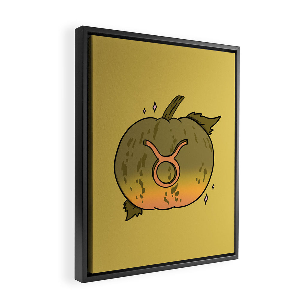 Taurus Pumpkin Framed Canvas Print Gallery Image 2