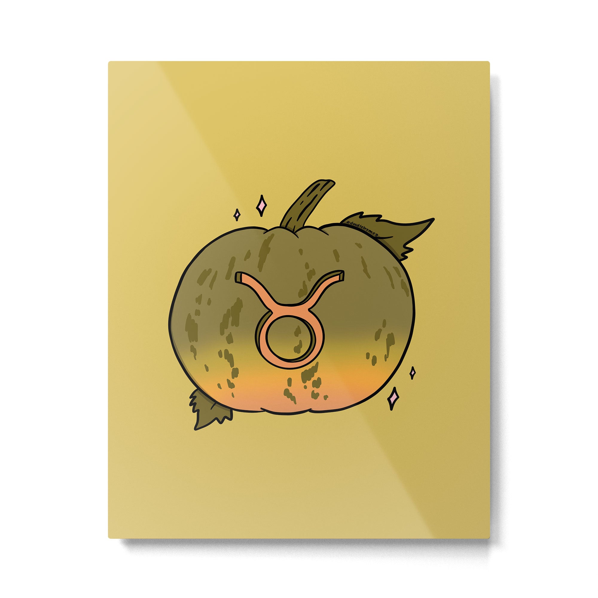Taurus Pumpkin Metal Print Gallery Image 6