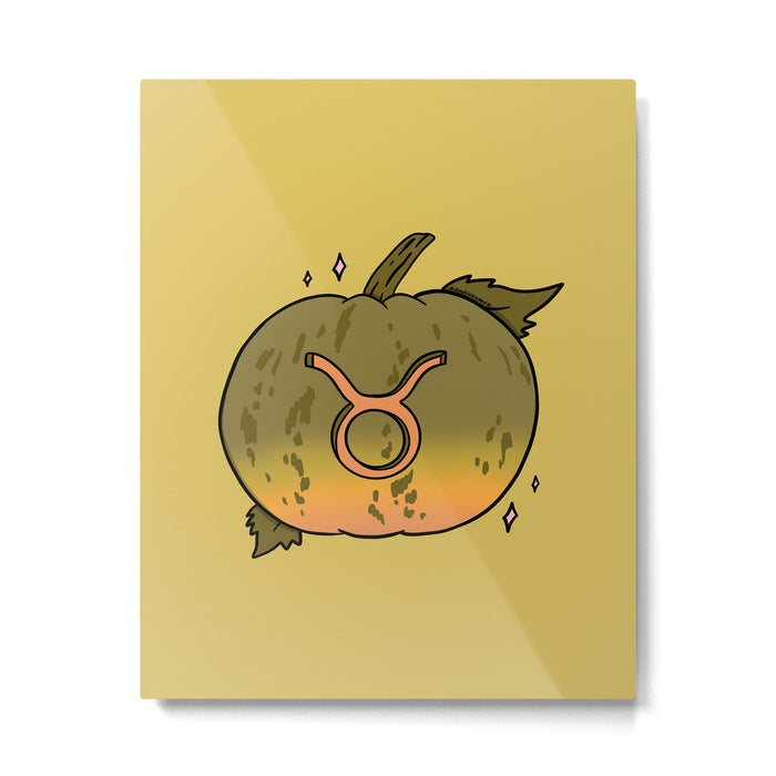 Taurus Pumpkin Metal Print Gallery Image 1