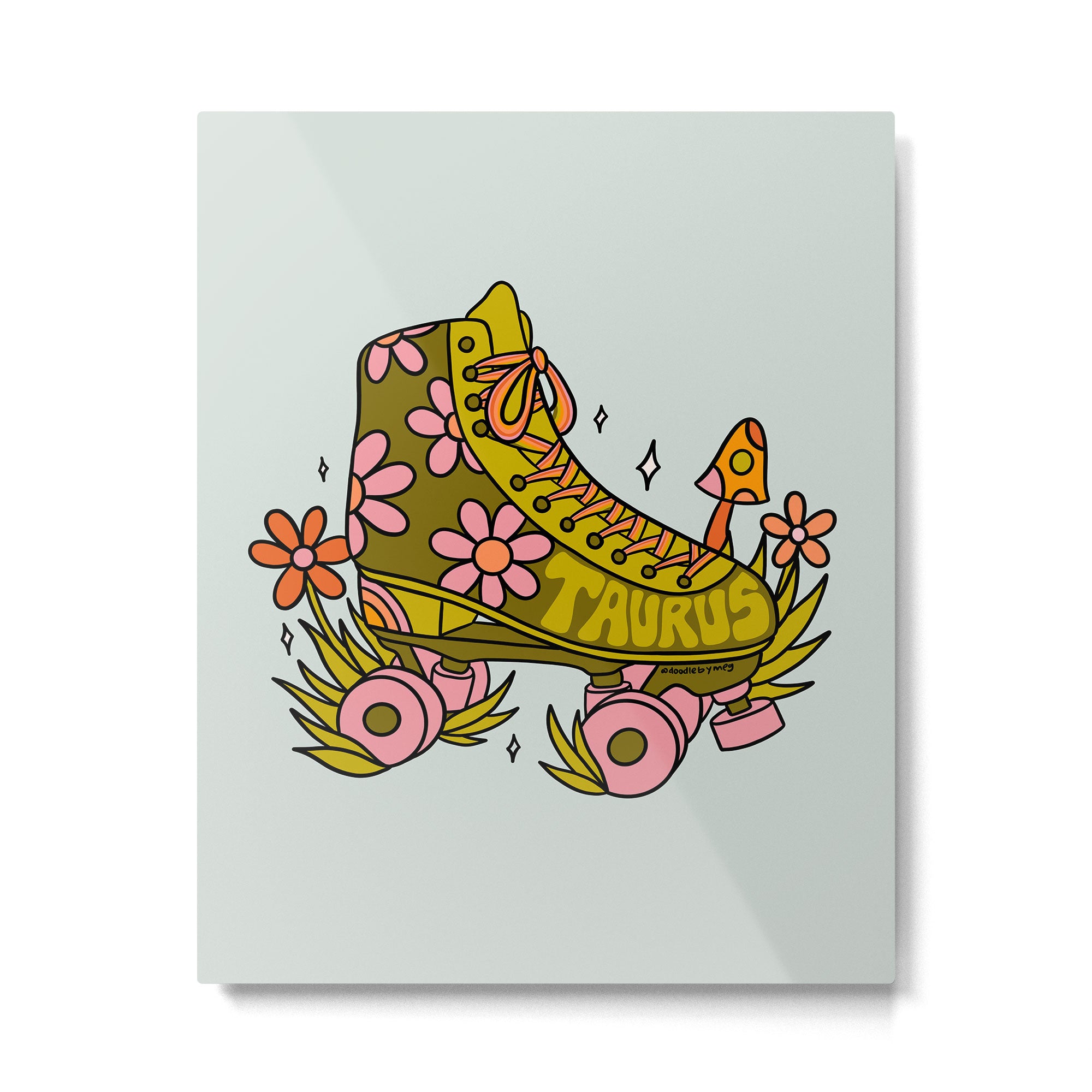 Taurus Roller Skate Metal Print Gallery Image 6
