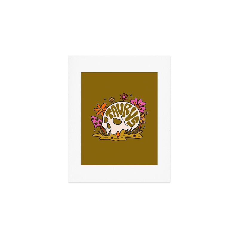 Taurus Skull Art Print Gallery Image 1