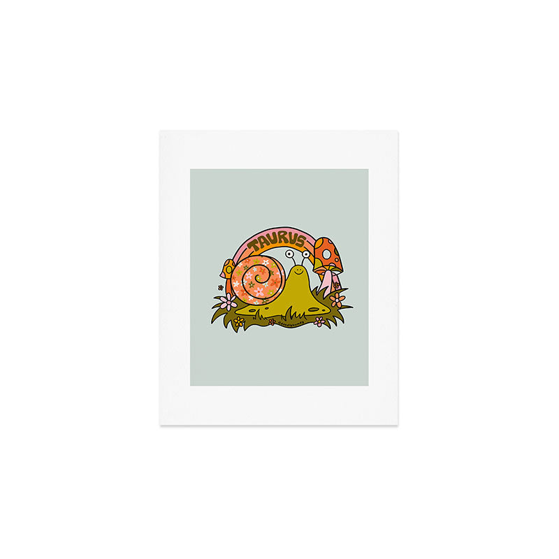 Taurus Snail Art Print Gallery Image 1