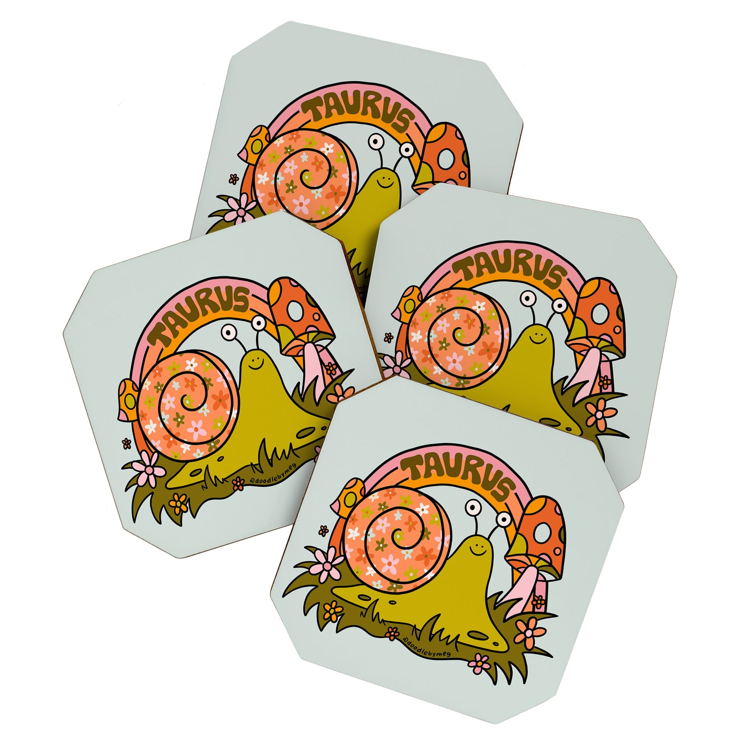 Taurus Snail Coaster Gallery Image 1