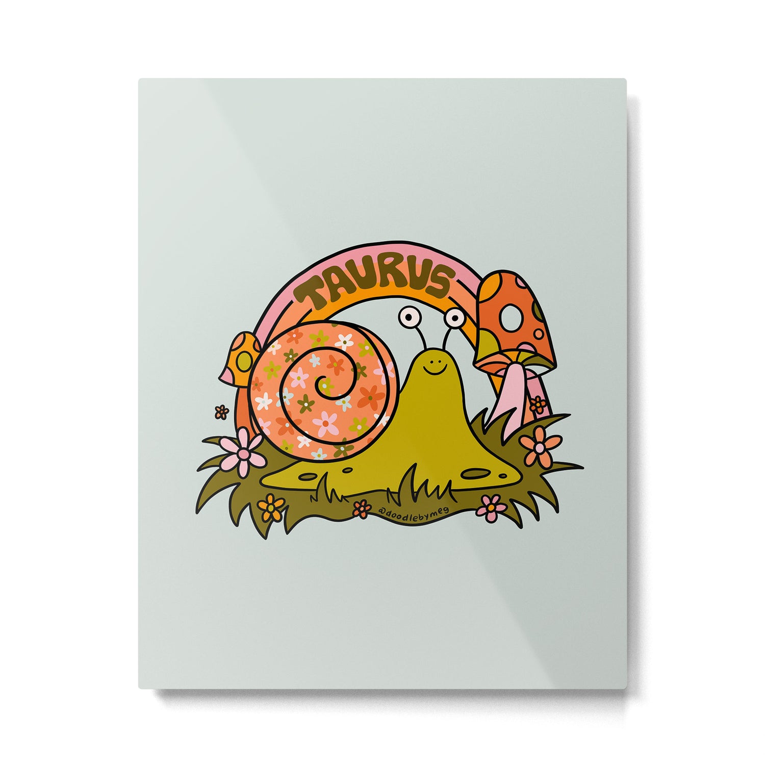 Taurus Snail Metal Print Gallery Image 6