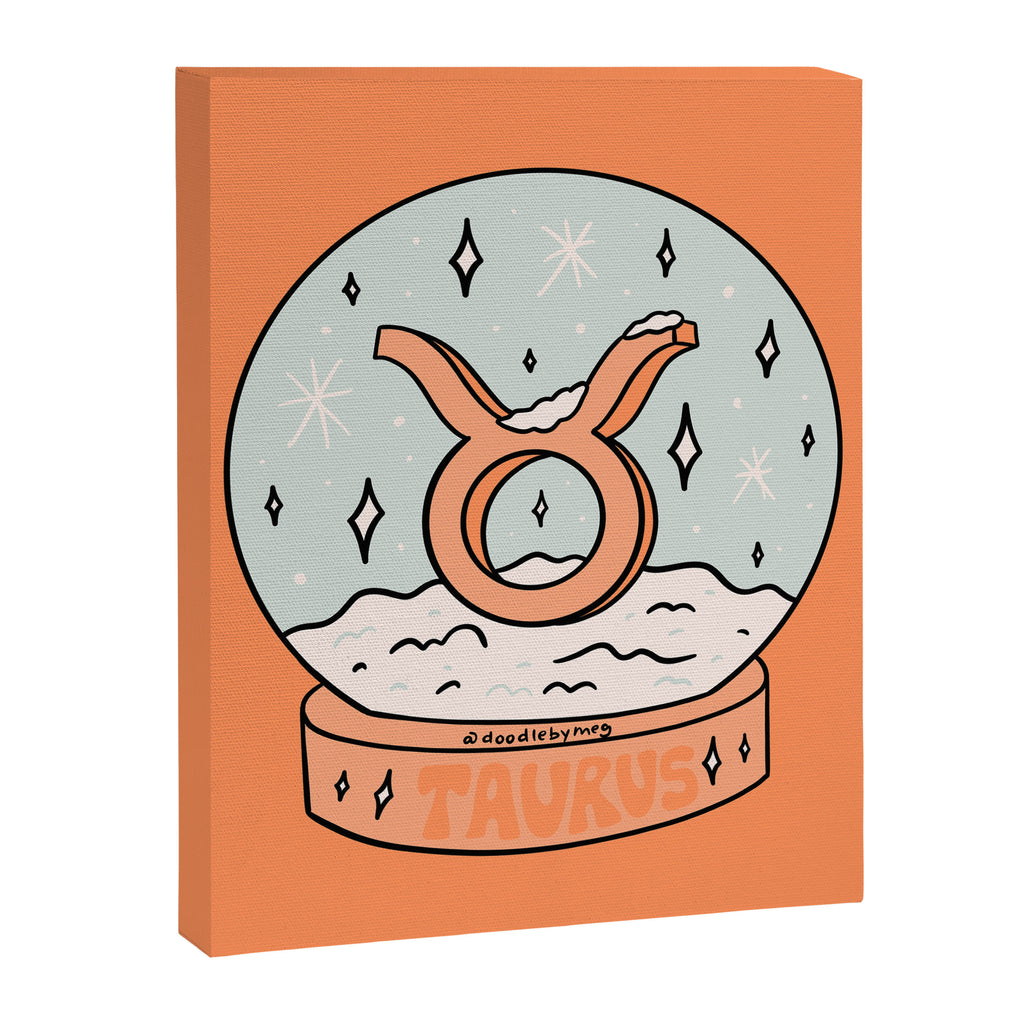 Taurus Snow Globe Canvas Print Gallery Image 8