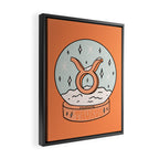 Taurus Snow Globe Framed Canvas Print Gallery Image 2