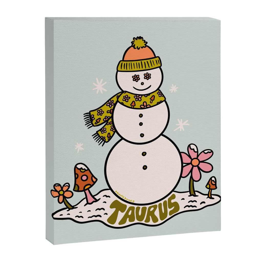 Taurus Snowman Canvas Print Gallery Image 8