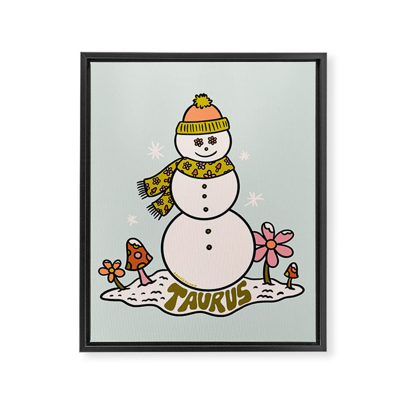 Taurus Snowman Framed Canvas Print Gallery Image 8