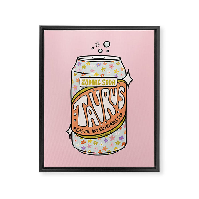 Taurus Soda Framed Canvas Print Gallery Image 1