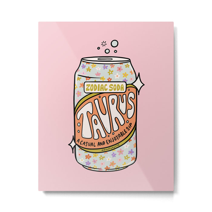 Taurus Soda Metal Print Gallery Image 1