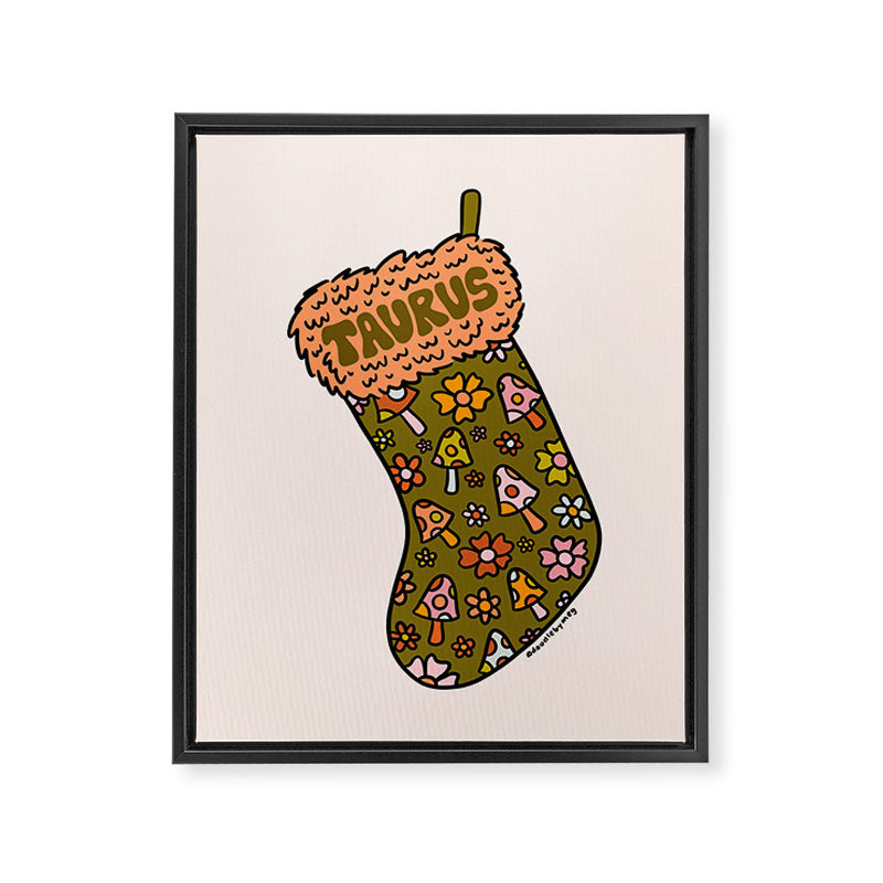 Taurus Stocking Framed Canvas Print Gallery Image 8