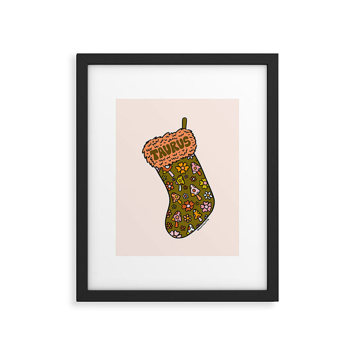 Taurus Stocking Framed Art Print Gallery Image 1