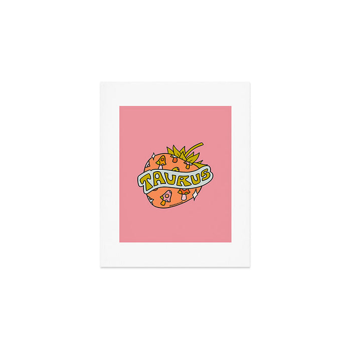 Taurus Strawberry Art Print Gallery Image 1