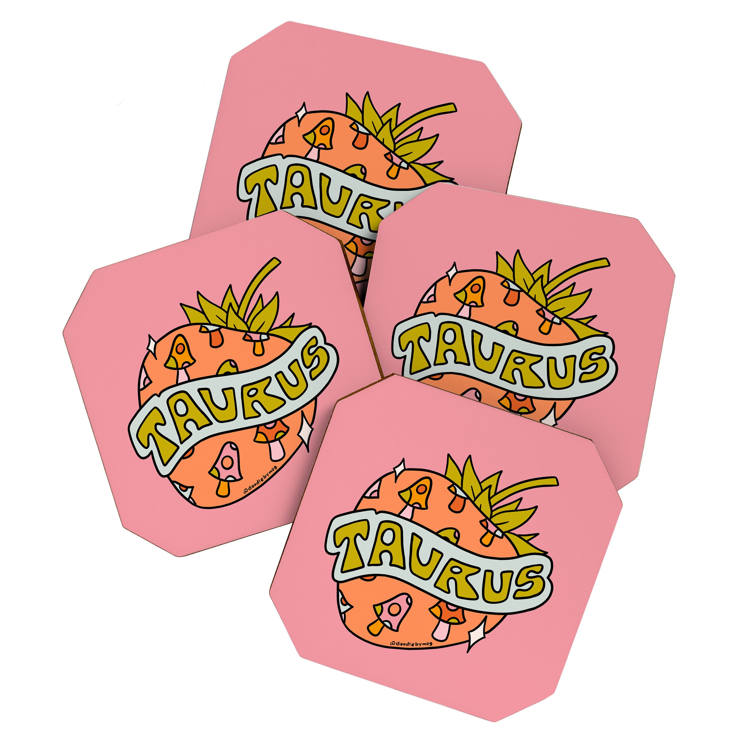 Taurus Strawberry Coaster Gallery Image 1