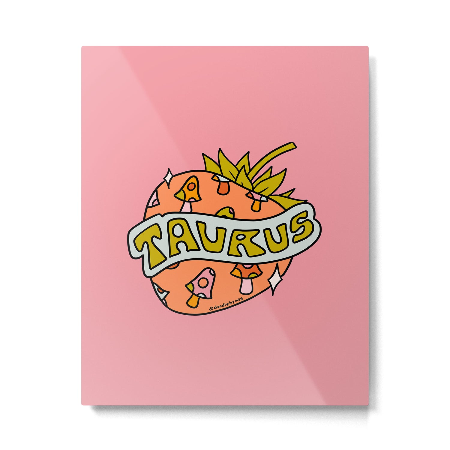 Taurus Strawberry Metal Print Gallery Image 6
