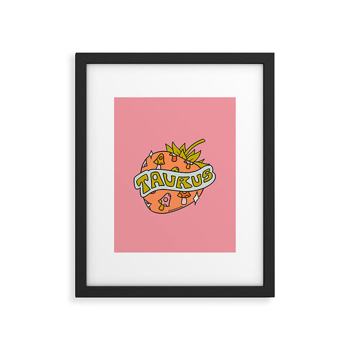 Taurus Strawberry Framed Art Print Gallery Image 1