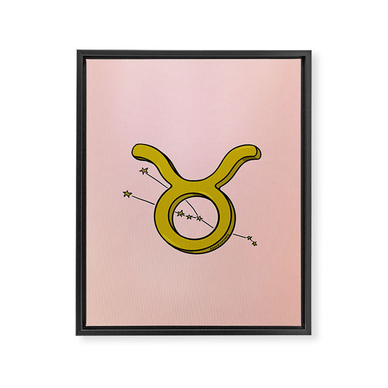 Taurus Symbol Framed Canvas Print Gallery Image 8