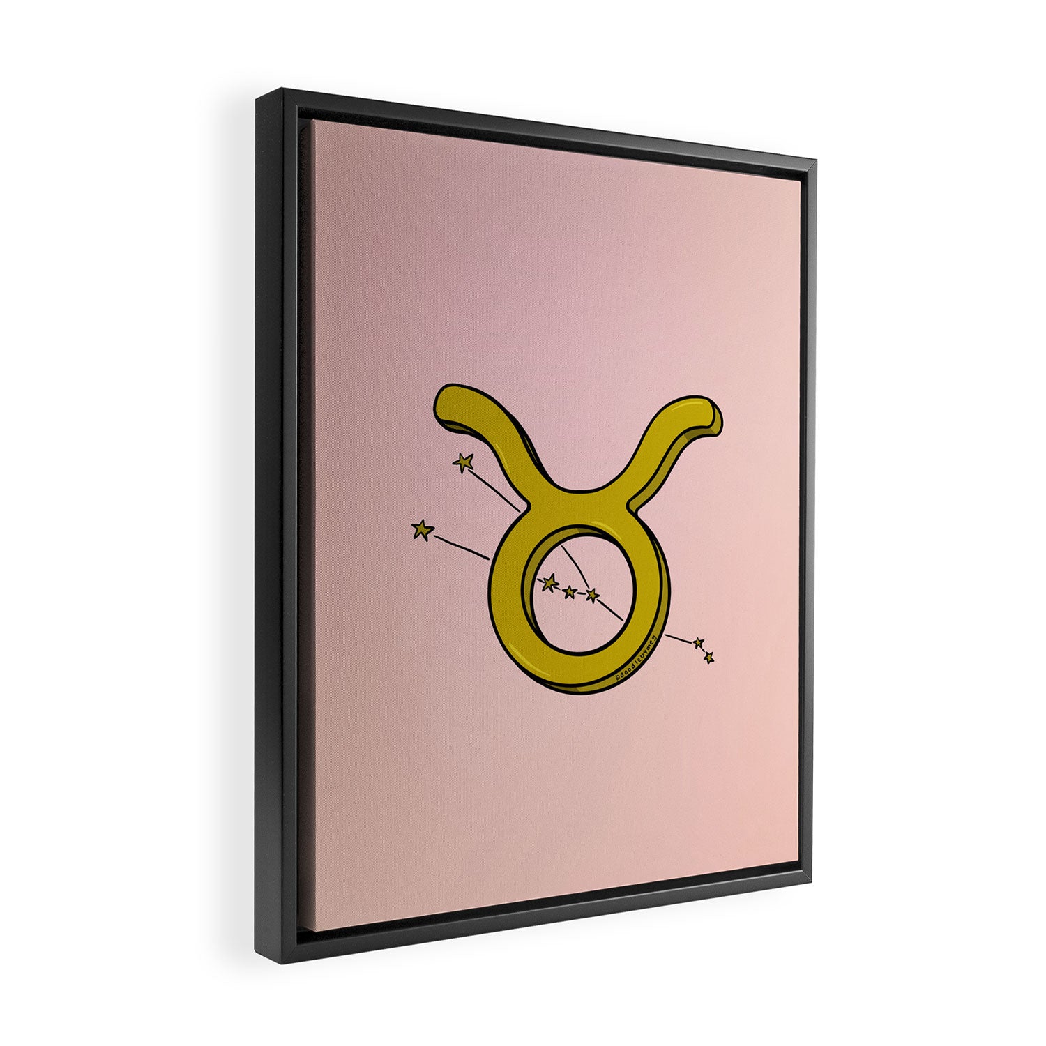 Taurus Symbol Framed Canvas Print Gallery Image 2