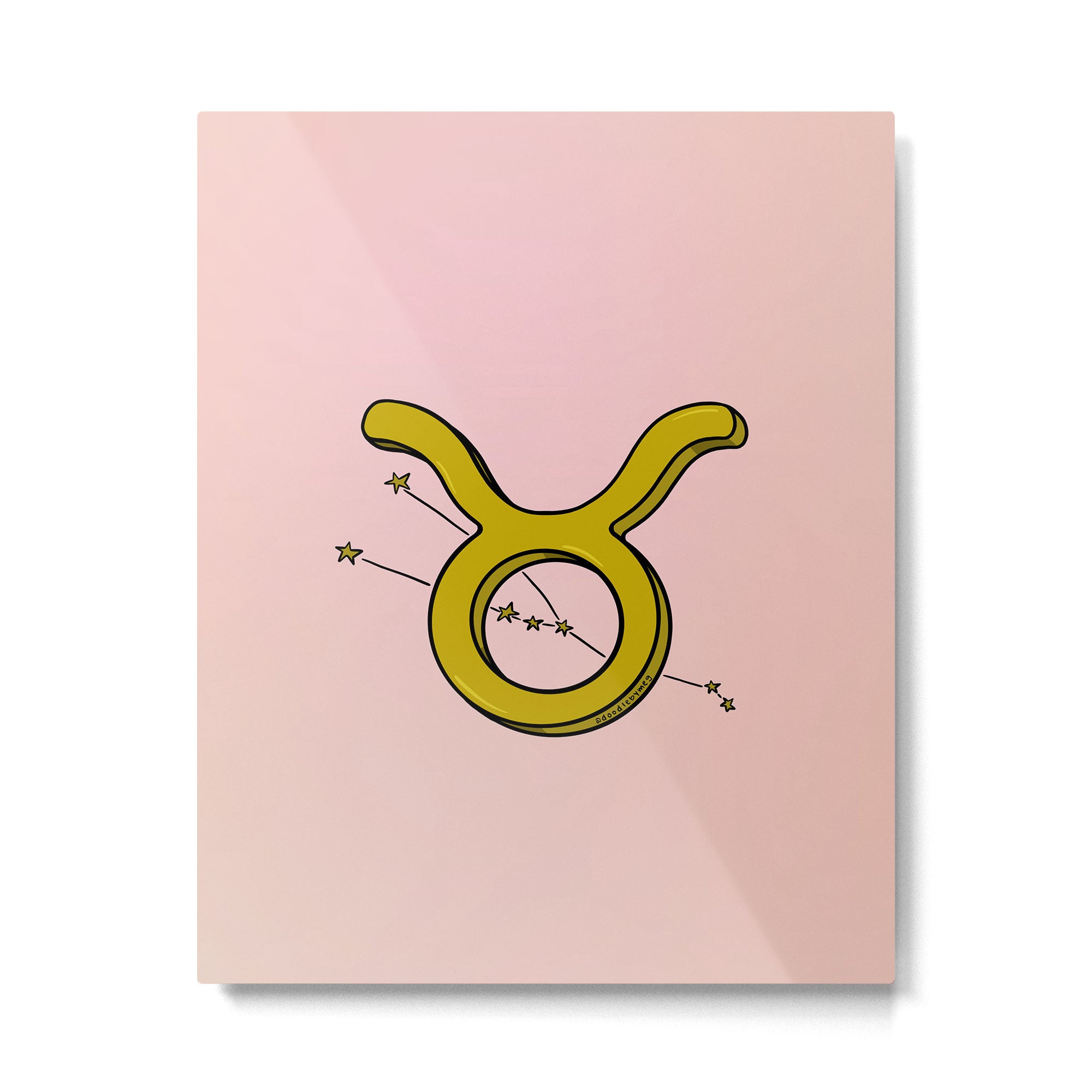 Taurus Symbol Metal Print Gallery Image 6