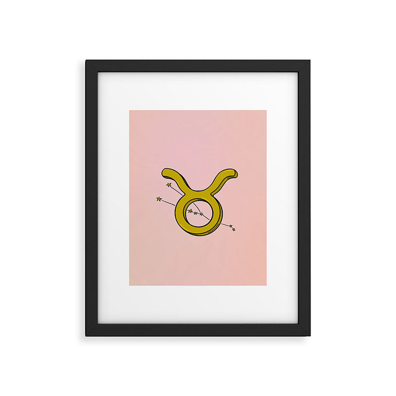 Taurus Symbol Framed Art Print Gallery Image 6