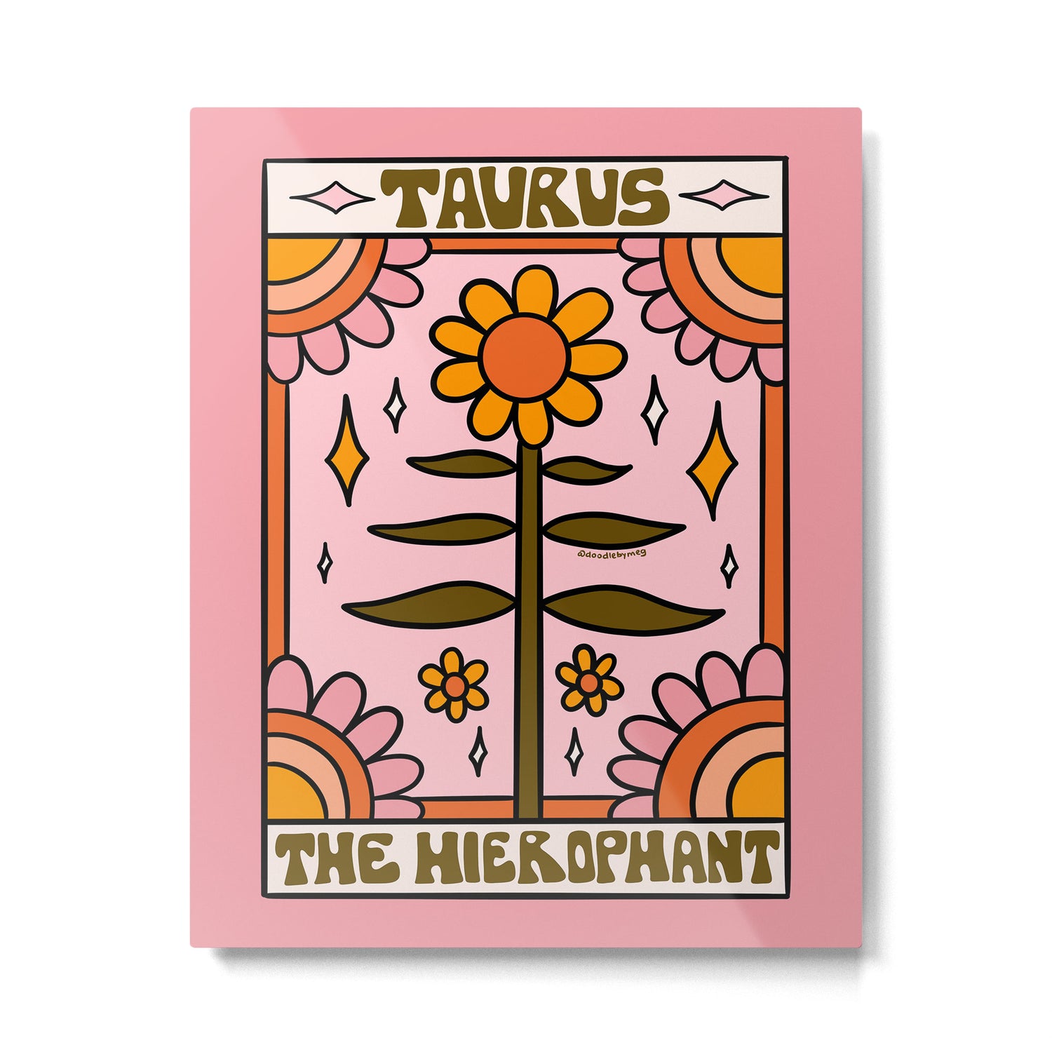 Taurus Tarot Card Metal Print Gallery Image 6
