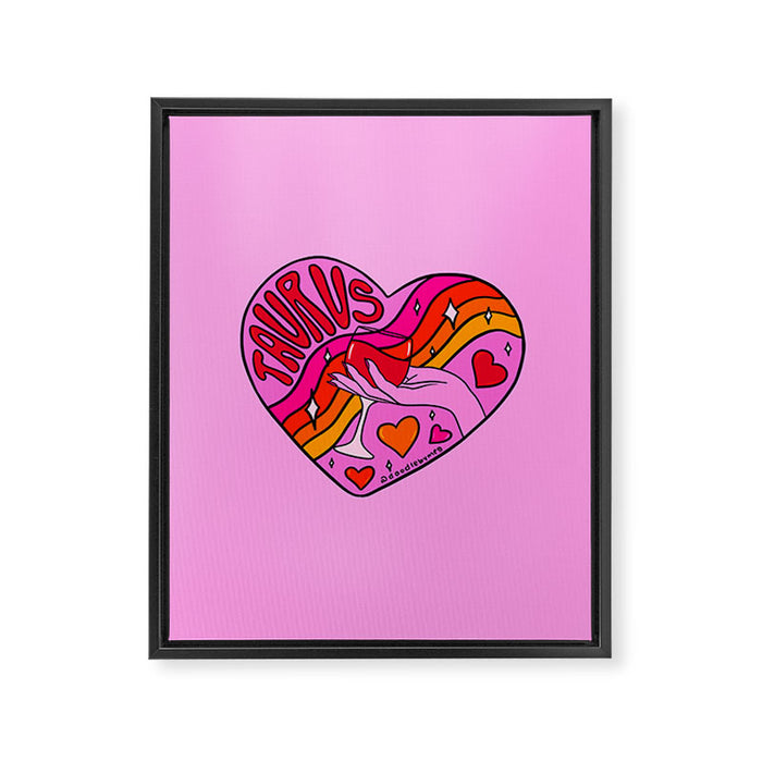 Taurus Valentine Framed Canvas Print Gallery Image 1