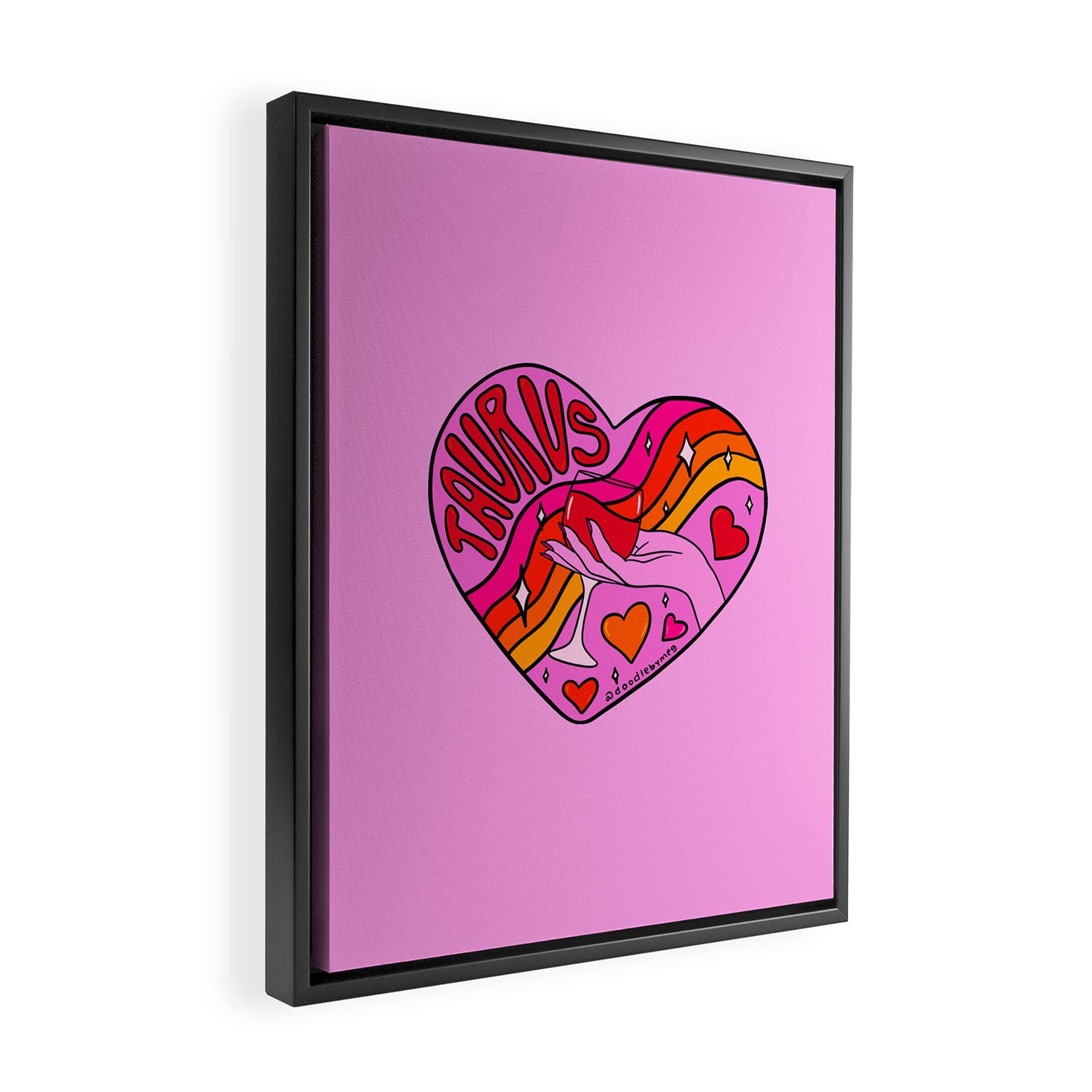 Taurus Valentine Framed Canvas Print Gallery Image 2