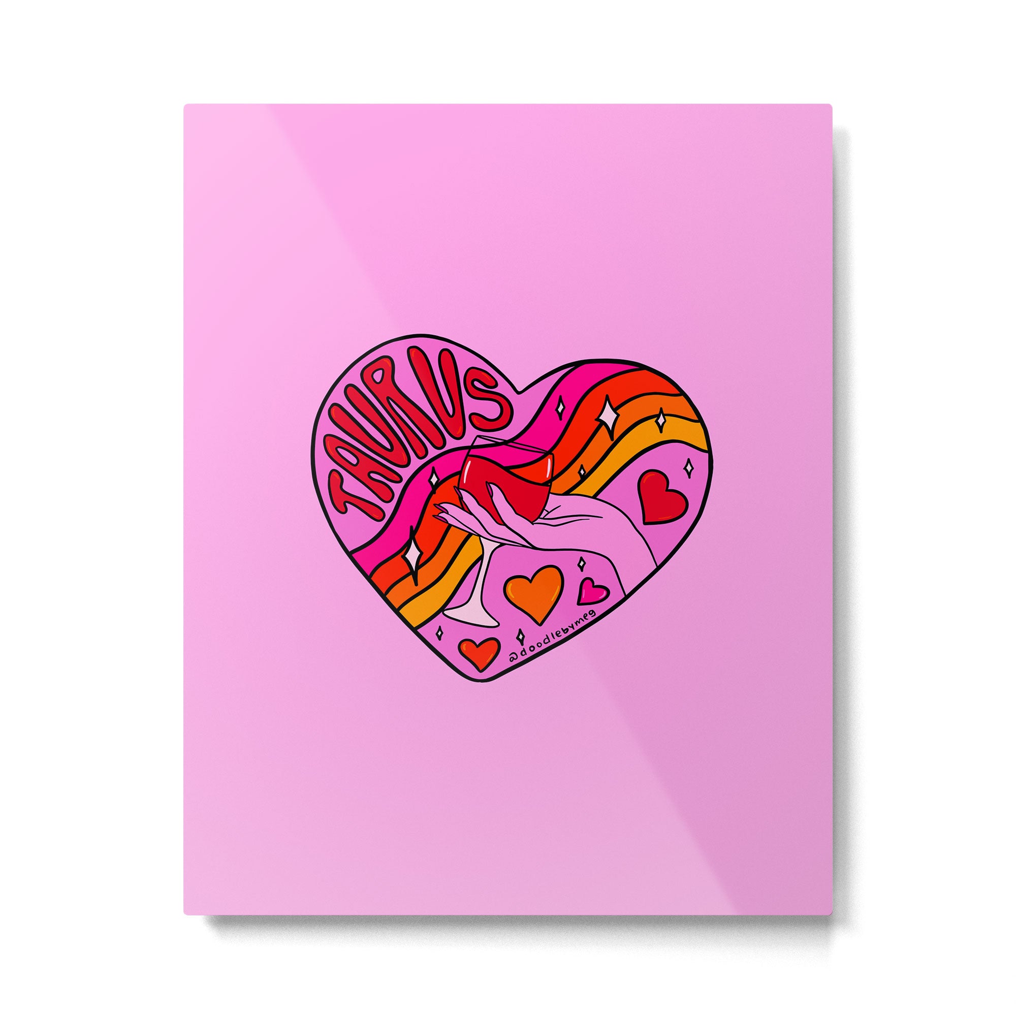 Taurus Valentine Metal Print Gallery Image 6