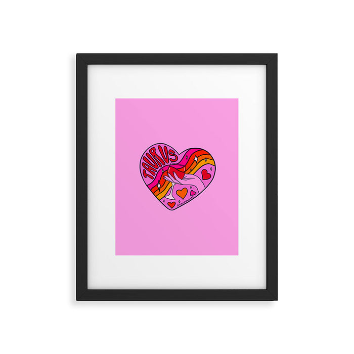 Taurus Valentine Framed Art Print Gallery Image 1