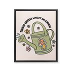 Taurus Watering Can Framed Canvas Print Gallery Image 8