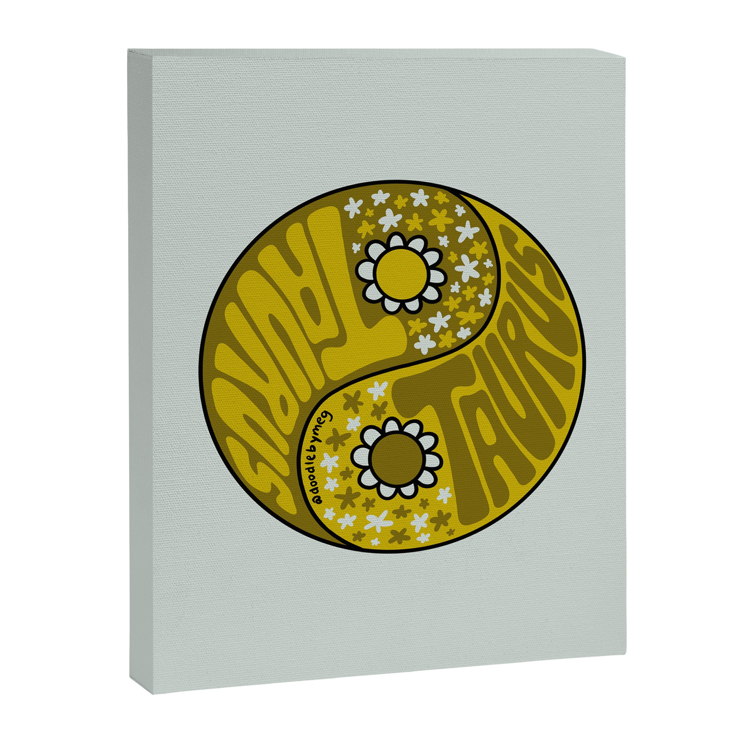 Taurus Yin Yang Canvas Print Gallery Image 8