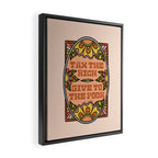 Tax the Rich Give to the Poor Framed Canvas Print Gallery Image 2