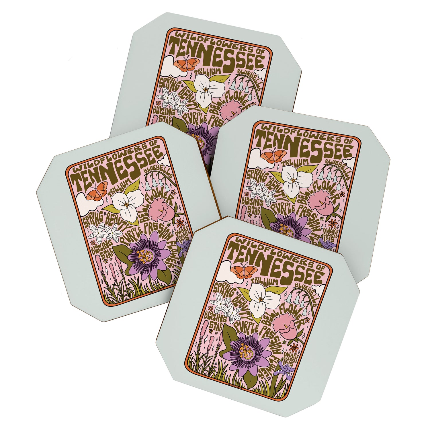 Tennessee Wildflowers Coaster Gallery Image 1