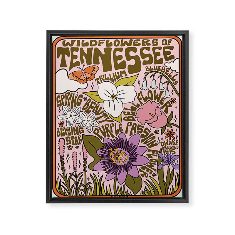 Tennessee Wildflowers Framed Canvas Print Gallery Image 8